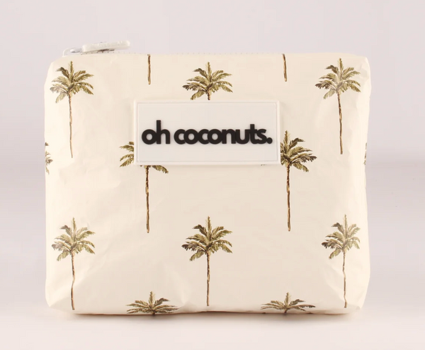 Medium Beach Pouch - LA Palms - oh coconuts.