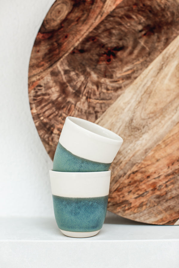 Kim Wallace Ceramic Cups | Noosa Abode Settlement Gifts by Noosa Gift Co. 