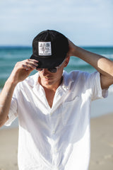 Thomas No Neg Vibes Hat (Black) by Thomas Surfboards | Noosa Gift Co.